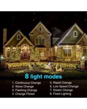 Outdoor String Lights Solar String Lights Outdoor- 79ft 240LED 8 Modes Solar Fairy Lights Outdoor Waterproof Copper Wire Sola...