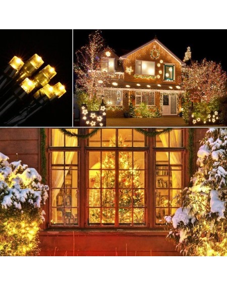 Indoor String Lights 2 Pack 200 LED Solar Fairy String Lights- 8 Modes Outdoor Fairy Decoration Light Waterproof- for Tree- T...