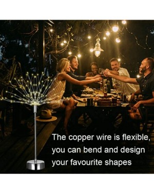 Outdoor String Lights Firework Light with APP Control- 2 Pack 120 LEDs 8 Modes Battery Operated & USB Charging Seated String ...