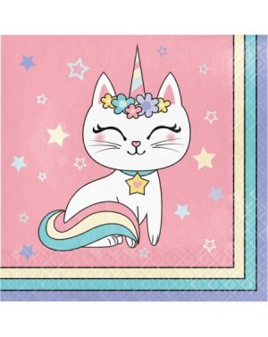 Party Packs Creative Converting Sassy Caticorn Rainbow Fancy Feline Birthday Party Bundle- 16 Guests - CO195SYSITC $21.92