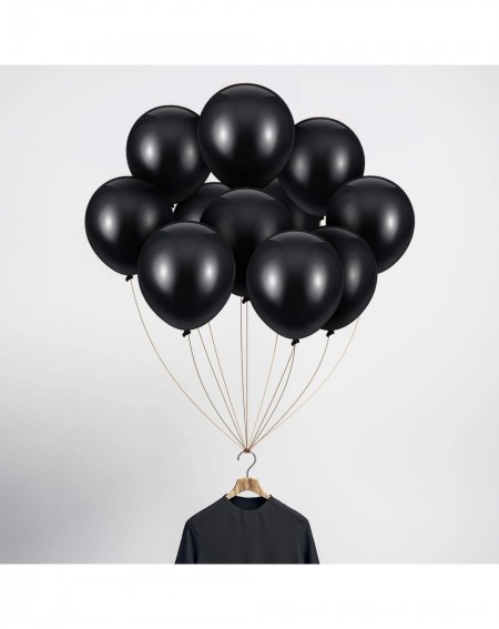 Balloons 48 Pieces Black Balloons Gifted Black Latex Balloons Thicken Latex Balloons Decorations for Wedding Halloween Birthd...