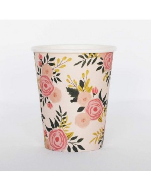 Favors Pink Floral Party Pack - Plates Napkins Cups Serves 25 - Perfect for Birthdays- Bridal Showers- Weddings- Tea Parties ...