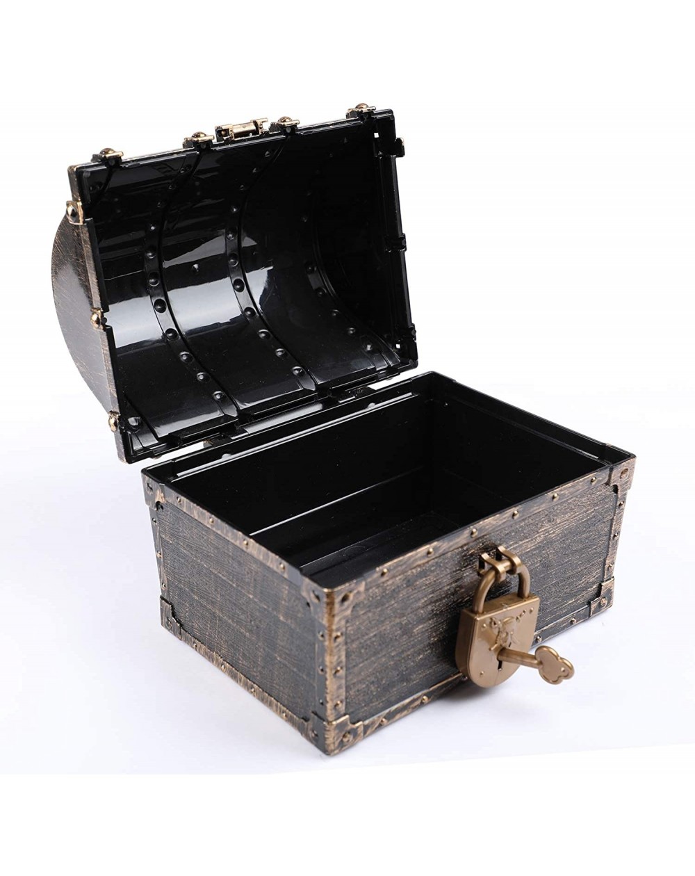 Kids Pirate Treasure Chest with and Without Accessories.（Bronze Silver ...