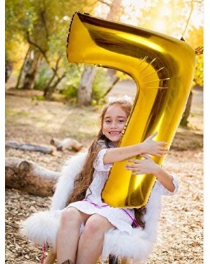 Balloons 40 Inch Gold Number 7 Balloon Large Foil Mylar Balloon for Birthday Party Wedding Anniversary Graduation Decorations...