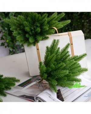 Garlands 30pcs 10.24x3.94 Inches Artificial Pine Branches Green Leaves Needle Garland Green Plants Pine Needles for Garland W...