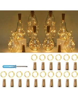 Indoor String Lights Wine Bottle Lights LED Cork Shape Copper Wire Lights Battery Operated Colourful Fairy String Lights for ...