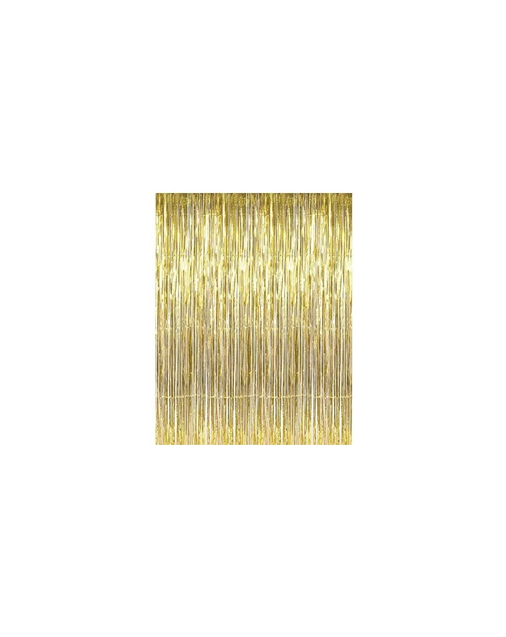 Photobooth Props (2 pc Metallic Gold) Metallic Silver Gold Rainbow Photo Backdrop Foil Fringe Curtains Party Wedding Event De...