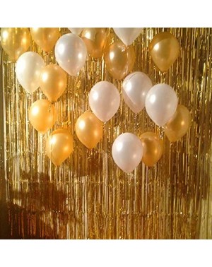 Photobooth Props (2 pc Metallic Gold) Metallic Silver Gold Rainbow Photo Backdrop Foil Fringe Curtains Party Wedding Event De...