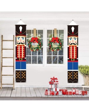 Nutcrackers Nutcracker Christmas Decorations - Outdoor Xmas Decor - Life Size Soldier Model Christmas Nutcracker Banners for ...