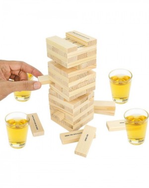 Party Tableware Dunken Blocks Shot Glass Drinking Game- A Tower Of Fun!. - CR123SRWHI1 $15.86