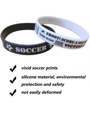 Party Favors 24 PCS Soccer Motivational Silicone Wristband for Kids - Personalized Silicone Rubber Bracelets - Sports Prizes ...