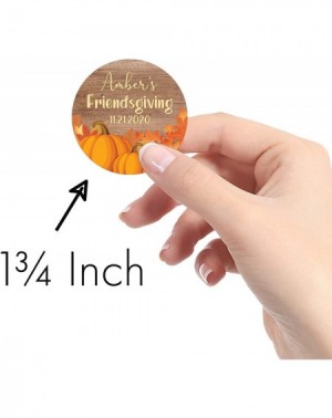 Favors Personalized Rustic Thanksgiving Party Favor Labels - 40 Stickers - CU19GEZ7EIQ $14.76