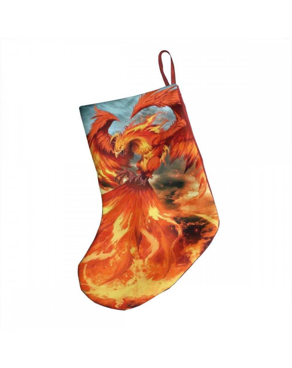 Stockings & Holders Fire Phoenix Christmas Stockings Sock Naughty Xmas Tree Hanging Stocking Decorations Gift for Family Holi...