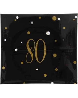 Tablecovers 80th Birthday Table Cloth Covers- 2-Pack Plastic Tablecloths for Rectangle Tables 80 Years Party Decorations Supp...