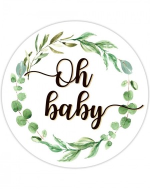 Favors 2 Inch Greenery Oh Baby Shower Favors - Labels Decorations - 60 Stickers - CB196DOALOU $9.50