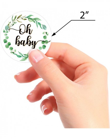 Favors 2 Inch Greenery Oh Baby Shower Favors - Labels Decorations - 60 Stickers - CB196DOALOU $9.50