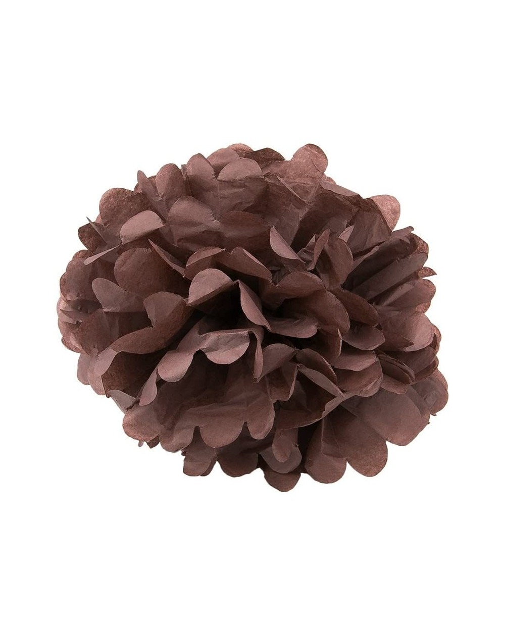 Tissue Pom Poms Set of 5 - Brown 12" - (5 Pack) Tissue Pom Poms Flower Party Decorations for Weddings- Birthday- Bridal- Baby...