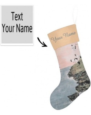 Stockings & Holders Christmas Stocking Custom Personalized Name Text Asian Traditional Painting for Family Xmas Party Decor G...