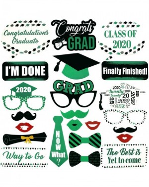 Photobooth Props Graduation Photo Booth Props Green - Graduation Decorations 2020 - Graduation Party Supplies 2020 - Photo Bo...