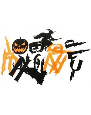 Banners Happy Halloween Banners- Pumpkin Witch Bat Bunting Indoor Outdoor Bedroom- Fireplace- Garden Halloween Party Decorati...