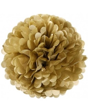 Tissue Pom Poms New Years Decorations 18 Piece Black Gold White Table & Wall Party Decorations Kit - Hanging Tissue Paper Pom...