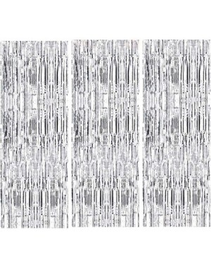 Party Packs 3 Pack Metallic Tinsel Curtains Foil Fringe Shimmer Curtain Photo Backdrop Decorations for 4th of July Decoration...