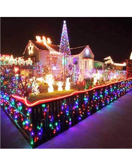 Outdoor String Lights Outdoor Lights-LED String Light-Christmas lights 100 LED 33 Feet 8 Modes Plug in for Indoor-Outdoor-Xma...