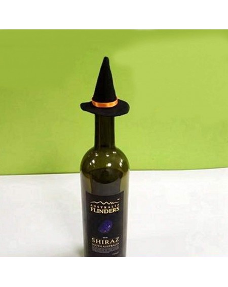 Favors Halloween Mini Felt Witch Hats Wine Bottle Covers Mini Witch Cap Wine Bottle Topper Ornament for Bar Halloween Christm...