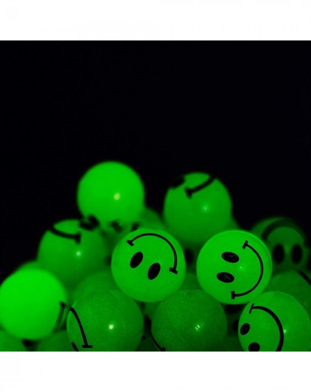 Party Favors Bulk 144 Glow in The Dark Smile Face Bouncing Balls- Mini Glowing High Bounce Balls- For small game prize- Stock...