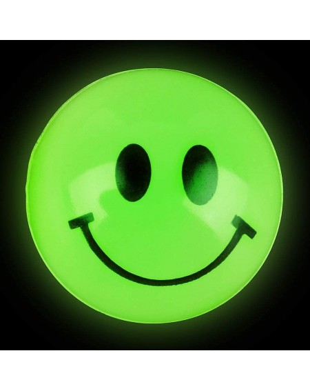 Party Favors Bulk 144 Glow in The Dark Smile Face Bouncing Balls- Mini Glowing High Bounce Balls- For small game prize- Stock...