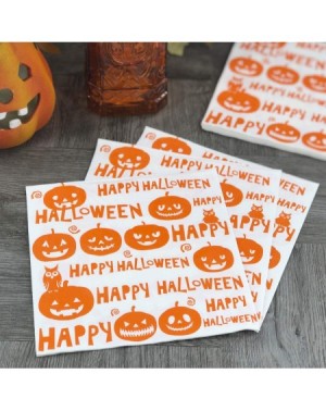 Tableware Halloween Lunch Size Napkins Happy Halloween Orange - 20 Count - Happy Halloween Orange - CB18XEMGLW6 $11.66