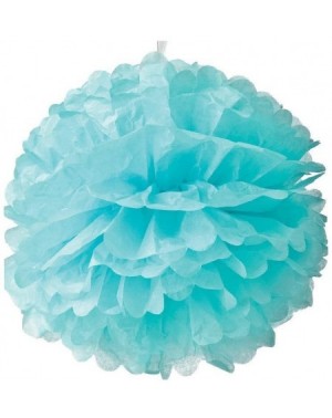 Tissue Pom Poms 12PCS Mixed Sizes Aqua BlueTissue Paper Flower Pom Poms Pompoms Wedding Birthday Party Nursery Decoration - C...