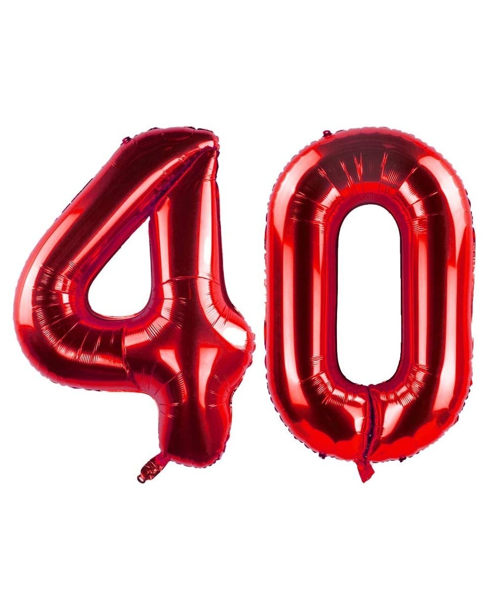 Balloons 40 Inch Red 40th Birthday Number Balloons 40 Foil Mylar Balloon for Anniversary Party Decoration - Red - CO19GC9XIKI...