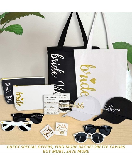 Favors Bachelorette Party Sunglasses Bridal Shower & Weddings Favors Sunglasses - Black - CJ18S590WU8 $26.27