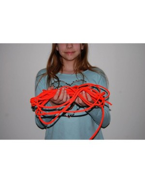 Party Packs Blacklight Glo-Line Luminescent Roping (Orange- 25 Feet) - Orange - C211GGMO63P $9.22