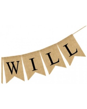 Banners WE WILL MISS YOU Banner Burlap Bunting Banner Garland Flags for Valentine's Day Wedding Party Decorations - CZ18MC38Z...