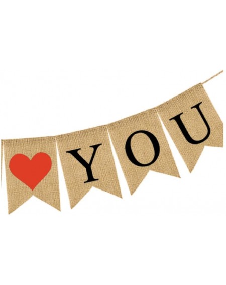 Banners WE WILL MISS YOU Banner Burlap Bunting Banner Garland Flags for Valentine's Day Wedding Party Decorations - CZ18MC38Z...