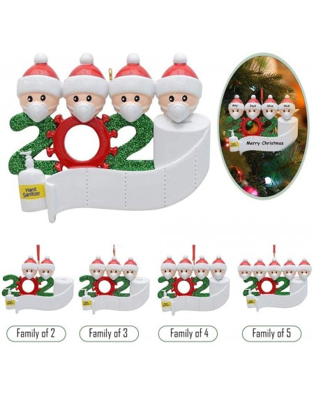 Ornaments 2020 Personalized Christmas Ornaments- Family Members Name Christmas Ornament Kit- Quarantine Survivor Family Custo...