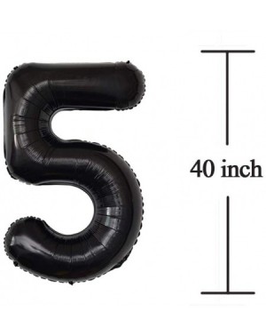 Balloons 40 Inch Black 50 Number Foil Balloon 50th Birthday Party Supplies Anniversary Events Graduation Decorations - 50 - C...