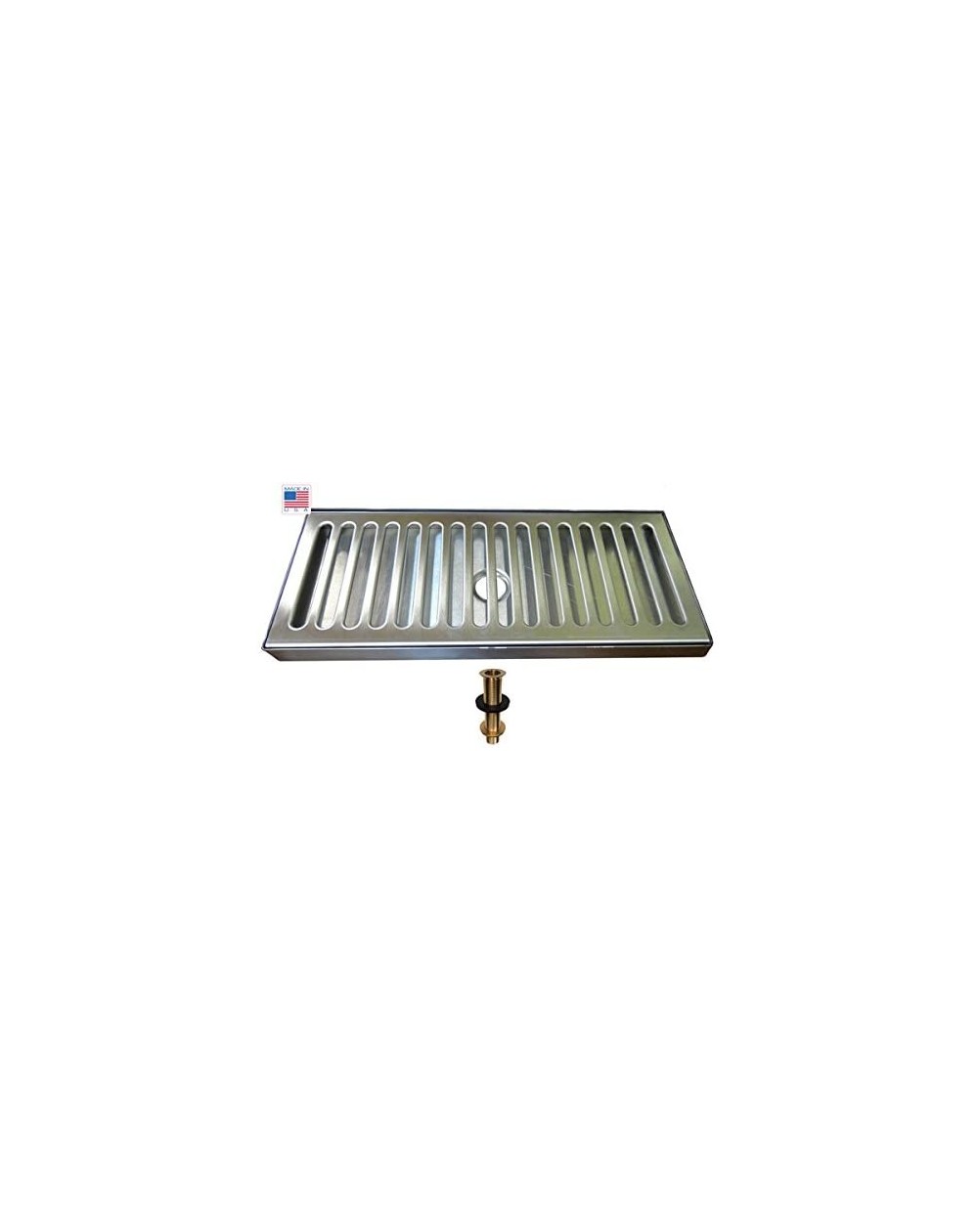 Favors 12 X 5 SS Draft Beer Drip Tray with Drain- 12" X 5"- Stainless Steel - C712O4VXK77 $48.26