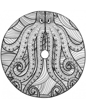 Tree Skirts Octopus in Sea Large 47 Inches Tree Skirt for Christmas Tree - C1192489E4C $26.63