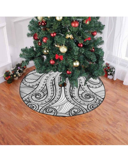 Tree Skirts Octopus in Sea Large 47 Inches Tree Skirt for Christmas Tree - C1192489E4C $26.63