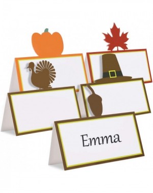 Place Cards & Place Card Holders 25 Pieces Thanksgiving Place Card Thanksgiving Greeting Cards Table Name Place Cards with Pu...