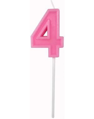 Cake Decorating Supplies Multicolor Happy Birthday Numeral Candles Number 4 Cake Cupcake Topper Decoration for Adults/Kids Th...