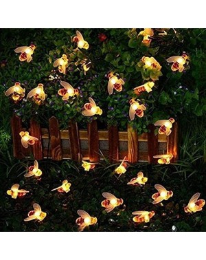 Outdoor String Lights Honey Bee String Solar Lights for Outdoor Use - Water-Resistant - CG18XZE536N $17.95