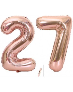 Balloons 40 Inch 27th Number Balloon Mylar Balloon Giant Balloon Alphabet Foil Balloon for Birthday Party Wedding Bridal Show...