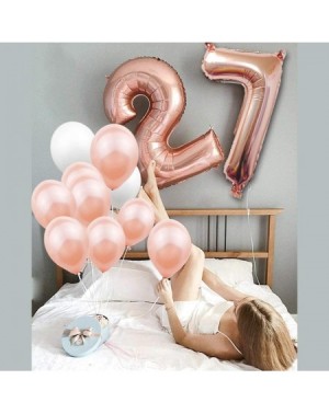 Balloons 40 Inch 27th Number Balloon Mylar Balloon Giant Balloon Alphabet Foil Balloon for Birthday Party Wedding Bridal Show...