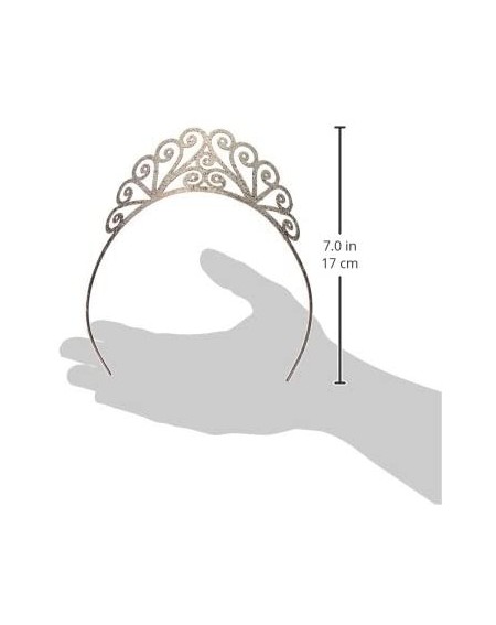 Favors Glittered Tiara (silver) Party Accessory (1 count) (1/Pkg) - Silver - CI11856M1P5 $10.46