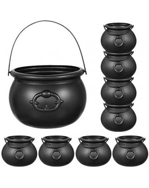 Favors 9 Pcs Black Cauldron Candy Holder Pot for Halloween Party Favors Décor - CJ18W8GOHU2 $16.24