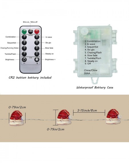 Indoor String Lights Christmas String Lights Decorative LED Lights- 13 feet 40 LEDs Battery Battery Powered String Lights wit...